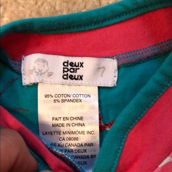 3pc Girl Deux Par Deux shirt skirt tights - Picture 3 of 8